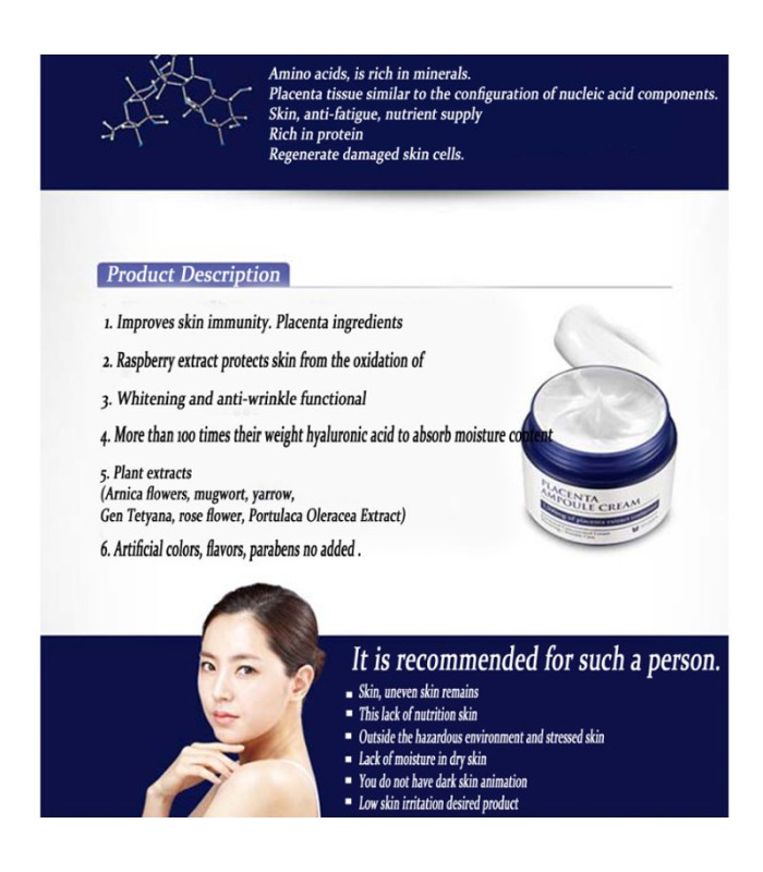 MIZON PLACENTA AMPOULE CREAM 50ML