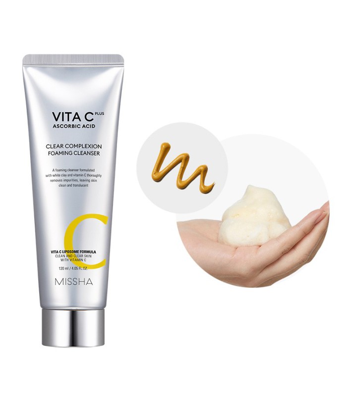 MISSHA VITA C PLUS CLEAR COMPLEXION FOAMING CLEANSER 120ml