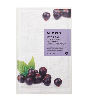 MIZON JOYFUL TIME ESSENCE MASK ACAI BERRY SKIN HEALTH & VITALITY 23g