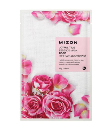 MIZON JOYFUL TIME ESSENCE MASK ROSE PORE CARE & MOISTURIZING 23g