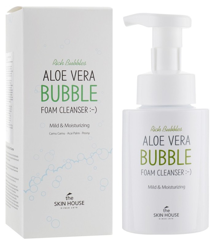 THE SKIN HOUSE ALOE VERA BUBBLE FOAM CLEANSER