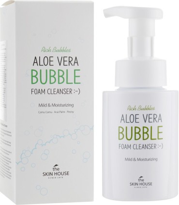 THE SKIN HOUSE ALOE VERA BUBBLE FOAM CLEANSER