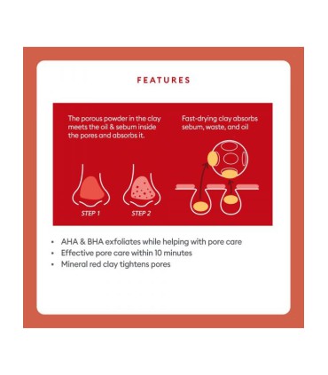 MISSHA AMAZON RED CLAY PORE MASK 110ML
