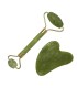 RODILLO DE JADE Y PIEDRA GUA SHA