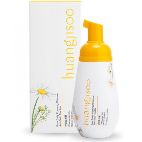 HUANGJISOO PURE DAILY FOAMING CLEANSER ANTI-SKIN TROUBLE CAMOMILE 180 ML