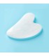 GUA SHA, PIEDRA DE MASAJE DE CUARZO BLANCO