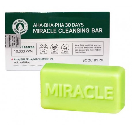 SOME BY ME AHA BHA PHA MIRACLE ACNE CLEANSING BAR
