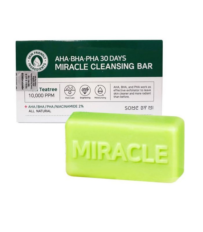 SOME BY ME AHA BHA PHA MIRACLE ACNE CLEANSING BAR