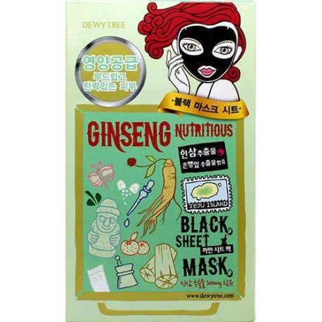 DEWYTREE BLACK MASK GINSENG NUTRITIOUS
