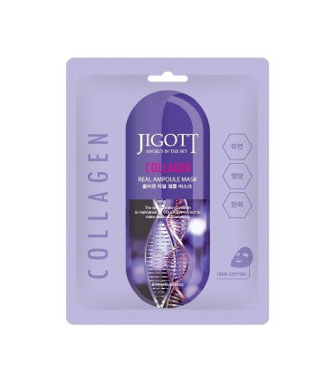 JIGOTT MASCARILA FACIAL COLLAGEN REAL AMPOULE