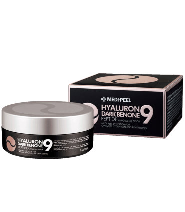 MEDIPEEL PARCHES DE OJOS  HYALURON DARK BENONE PEPTIDE 9 AMPOULE EYE PATCH 60 UNITS