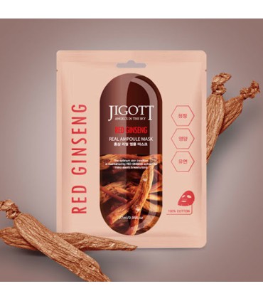 JIGOTT RED GINSENG REAL AMPOULE MASK 27ML