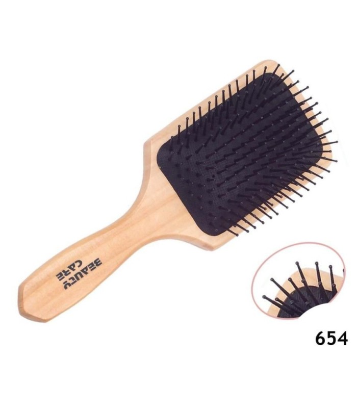 CEPILLO PARA CABELLO DE MADERA 24CM
