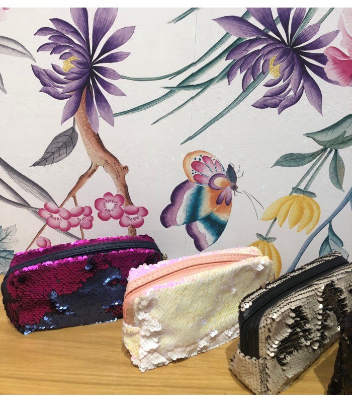 MAKEUP BAG LENTEJUELAS COLORES VARIADOS (1 UNIDAD)