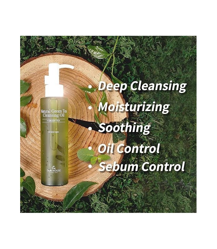 THE SKIN HOUSE NATURAL GREEN TEA CLEANSING OIL 150 ML