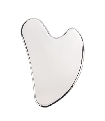GUA SHA DE ACERO INOXIDABLE