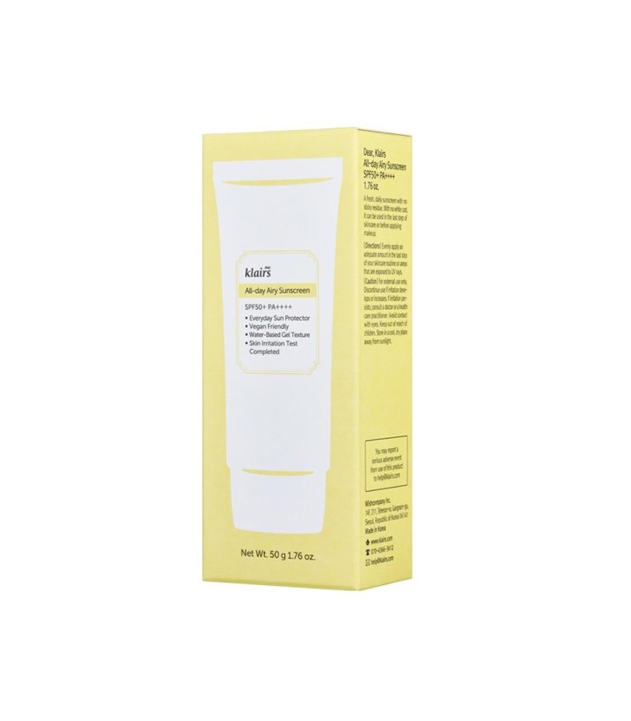KLAIRS ALL-DAY AIRY SUNSCREEN SPF50+ PA++++