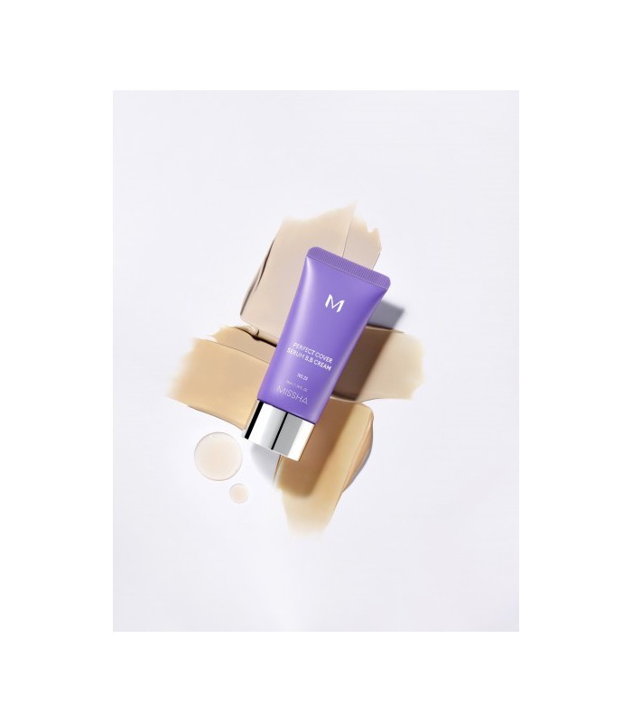 MISSHA M PERFECT COVER SERUM BB CREAM TONO 25 (WARM BEIGE) SPF50+ PA++++ 20ML