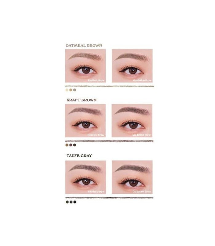 UNLEASHIA DEFINING EYEBROW PENCIL 2 KRAFT BROWN