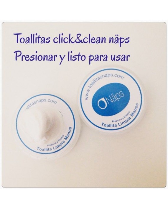 NAPS TOALLITA CLICK&CLEAN LIMPIA MANOS 2 UDS