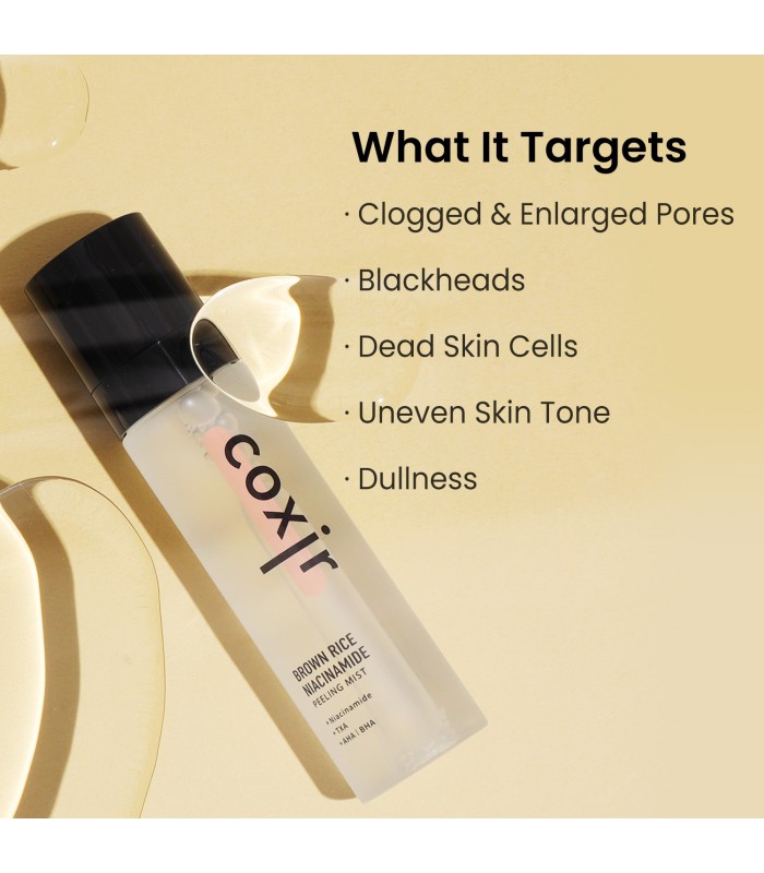 COXIR BROWN RICE NIACINAMIDE PEELING MIST 80 ML