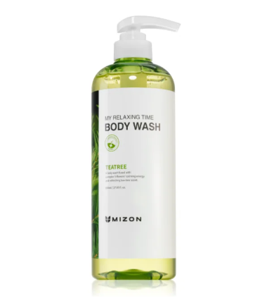 MIZON MY RELAXING TIME BODY WASH TEATREE 800ML
