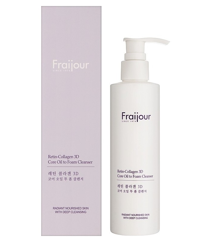 FRAIJOUR RETIN-COLLAGEN 3D CORE OIL TO FOAM CLEANSER 210 ML