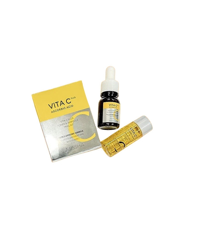 MISSHA VITA C PLUS TONER & AMPOULE TRIAL KIT