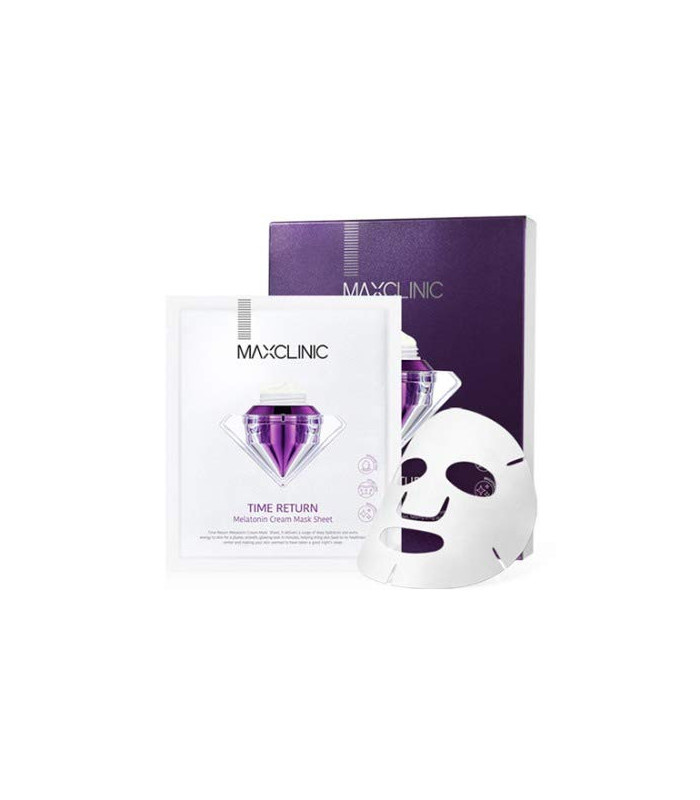 MAXCLINIC TIME RETURN MELATONIN CREAM MASK SHEET 28G
