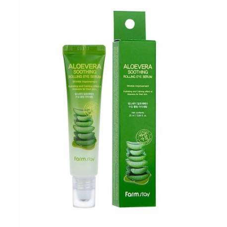 FARMSTAY ALOE VERA SOOTHING ROLLING EYE SERUM 25ML
