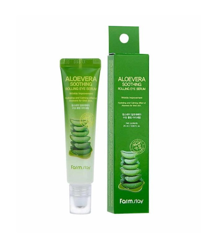 FARMSTAY ALOE VERA SOOTHING ROLLING EYE SERUM 25ML