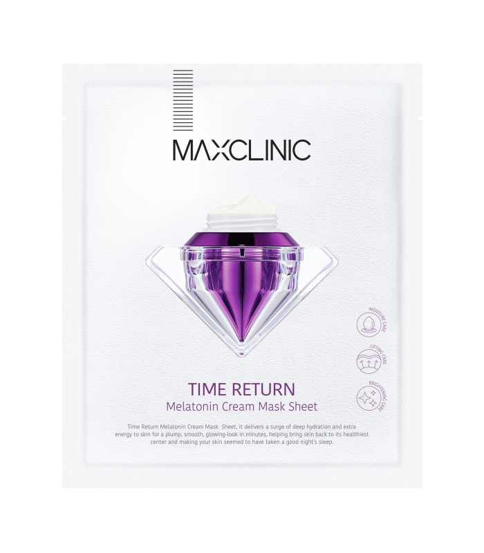 MAXCLINIC TIME RETURN MELATONIN CREAM MASK SHEET 28G