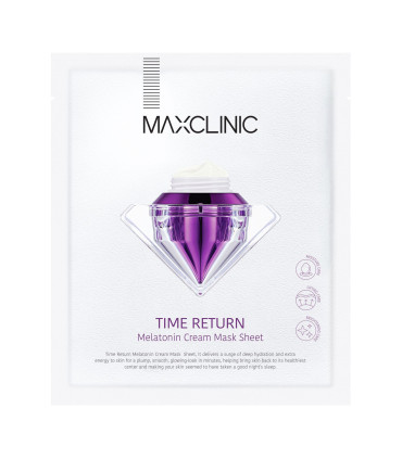 MAXCLINIC TIME RETURN MELATONIN CREAM MASK SHEET 28G
