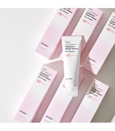 HANSKIN REAL COMPLEXION HYALURON RELIEF WATER SUN CREAM SPF30 50ML