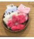 PACK DE CINTA PELO LAZO  Y MUÑEQUERA CON COLORES VARIADOS