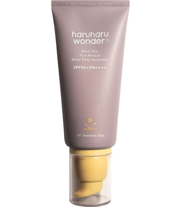 HARUHARU WONDER BLACK RICE PURE MINERAL RELIEF DAILY SUNSCREEN SPF50+ PA++++ 50ML