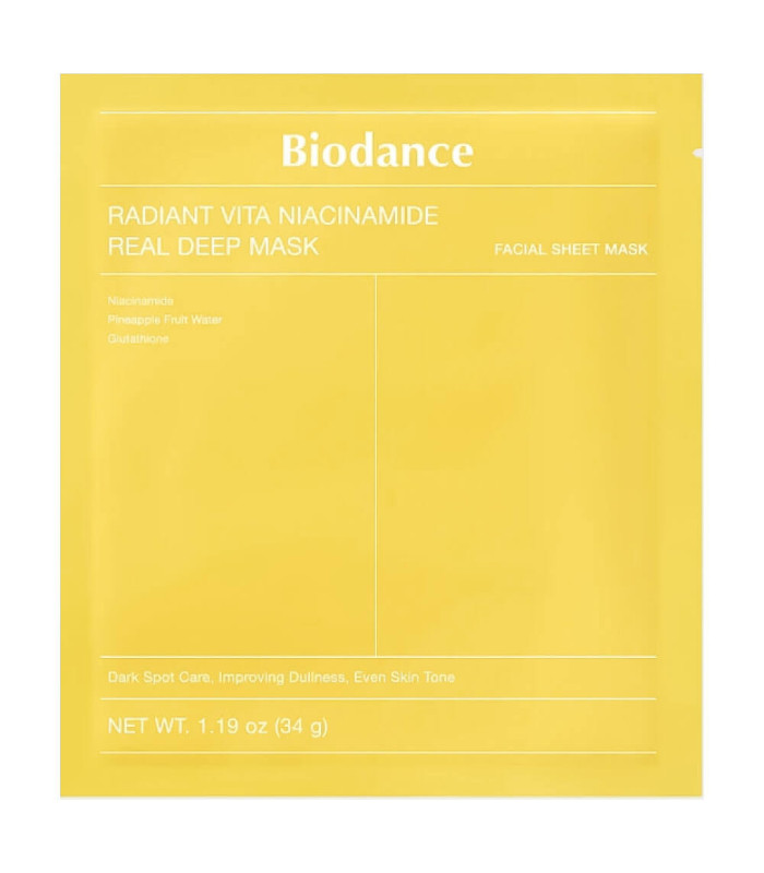 BIODANCE RADIANT VITA NIACINAMIDE REAL DEEP MASK 34G