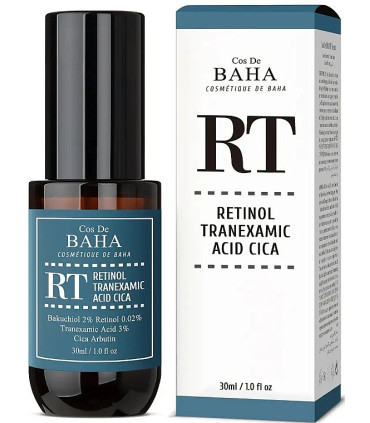 COS DE BAHA RETINOL 0.02% TRANEXAMIC ACID  3% CICA SERUM 30ML