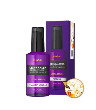 KUNDAL MACADAMIA HAIR SERUM AMBER VANILLA 100ML
