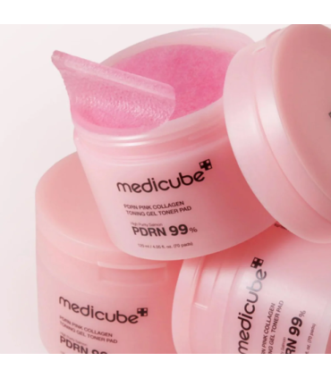 MEDICUBE PDRN PINK COLLAGEN TONING GEL TONER PAD 120ML (70PCS)