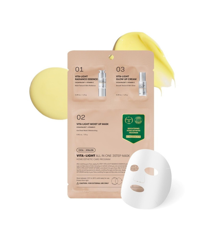 VT COSMETICS VITA LIGHT ALL IN ONE 3 STEP MASK