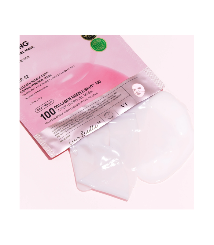 VT COSMETICS COLLAGEN REEDLE SHOT 100 2 STEP MASK 1.5G + 33G