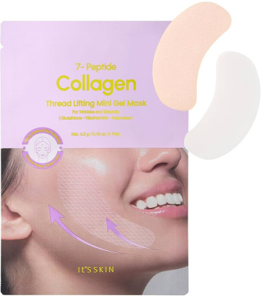 ITSSKIN 7 PEPTIDE COLLAGEN THREAD LIFTING MINI GEL MASK 1PC 2EA 4.3G