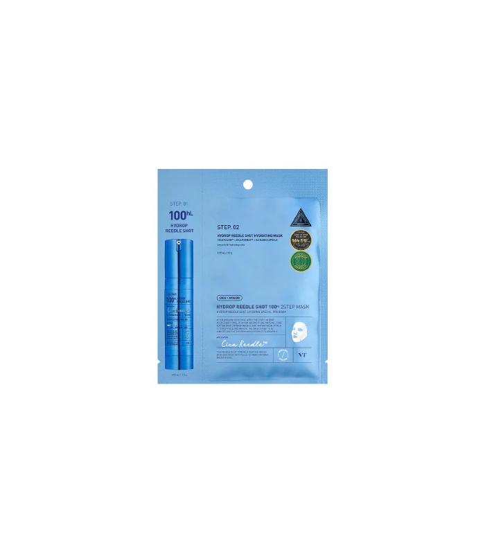 VT COSMETICS HYDROP REEDLE SHOT 100H 2 STEP MASK 1.5G + 33G