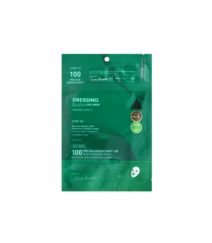VT COSMETICS PRO CICA REEDLE SHOT 100 2 STEP HYDROGEL MASK 33G