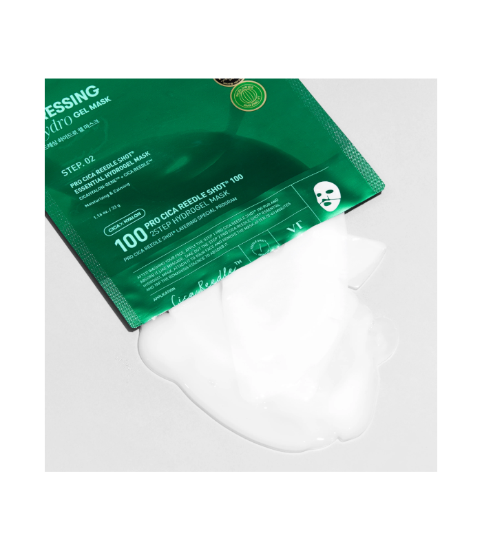 VT COSMETICS PRO CICA REEDLE SHOT 100 2 STEP HYDROGEL MASK 33G