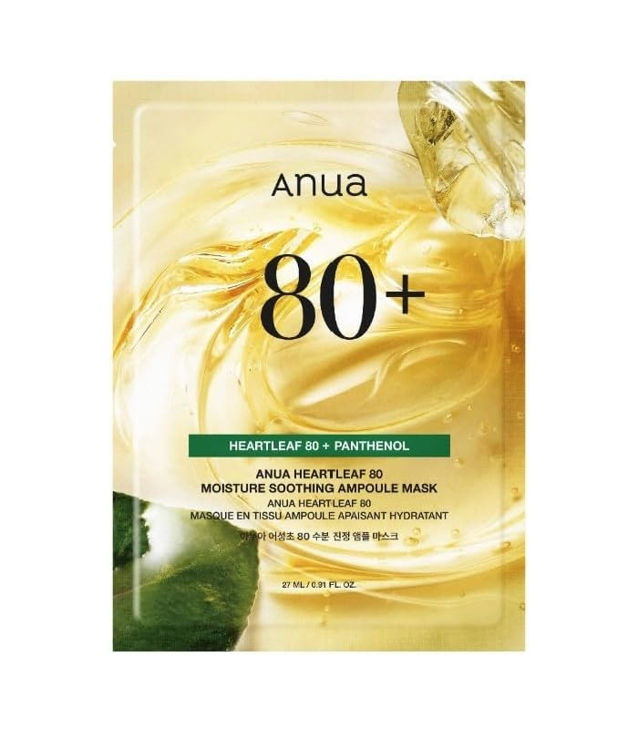ANUA HEARTLEAF 80 MOISTURE SOOTHING AMPOULE MASK 27ML