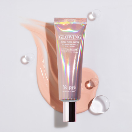 YEPRE PINK COLLAGEN GLOWING AMPOULE SUN CREAM SP50+ PA++++ 50ML