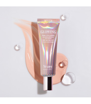 YEPRE PINK COLLAGEN GLOWING AMPOULE SUN CREAM SP50+ PA++++ 50ML