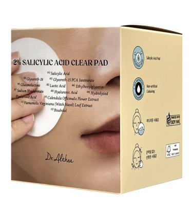 DR ALTHEA 2% SALICYLIC ACID CLEAR PAD 60PADS